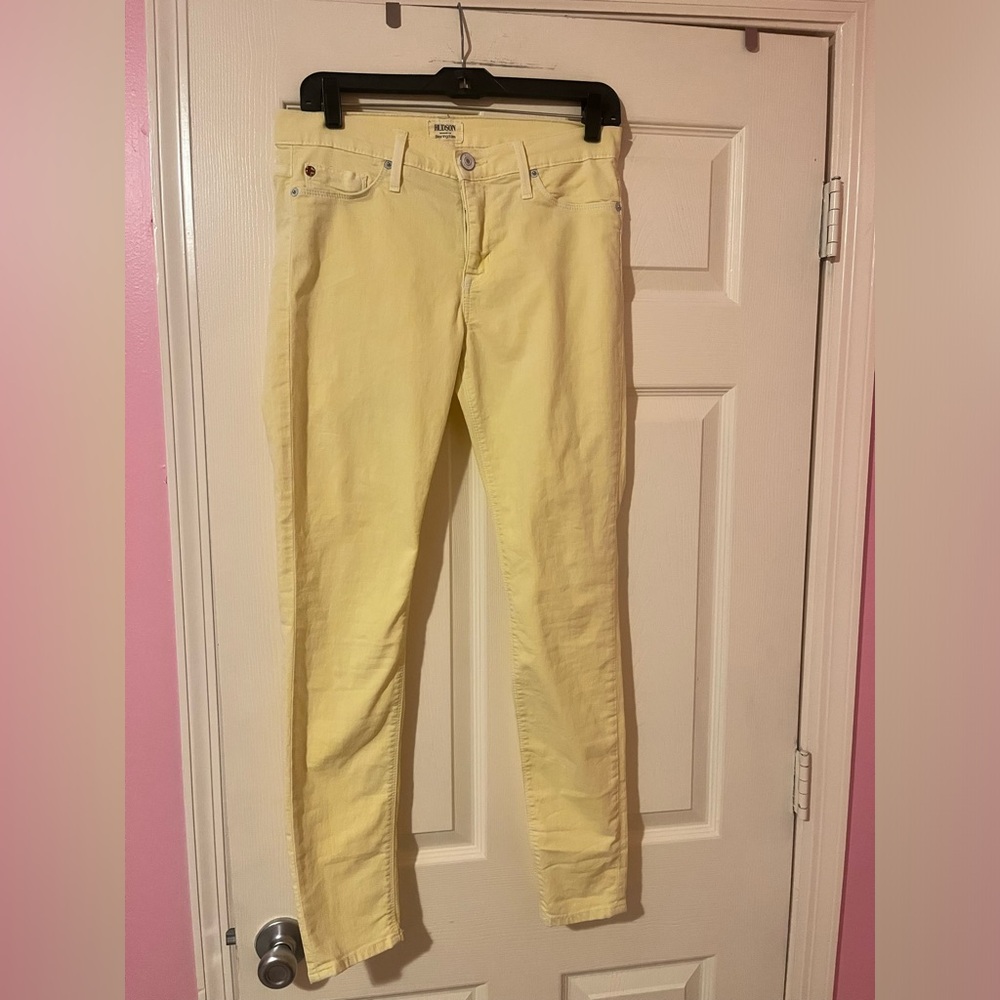 Hudson Jeans For Bloomingdale's Women's Yellow‎ Denim Jeans Size 28